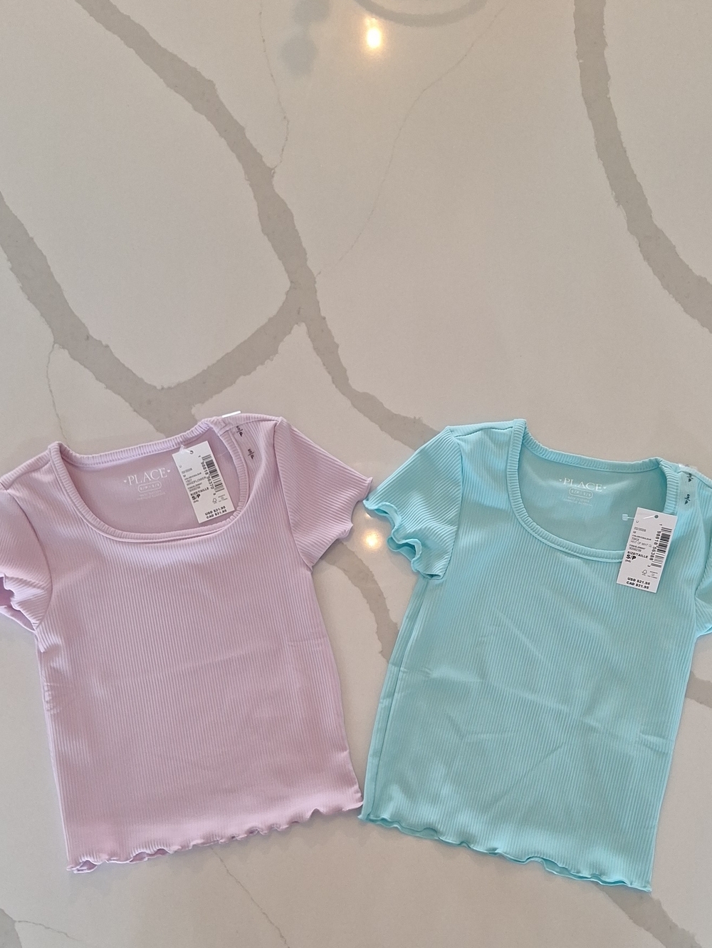 The Childrens Place Ribbed Tees